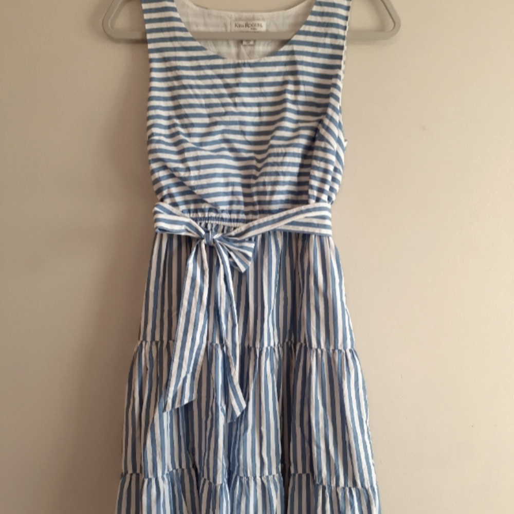 Kim Roger's size PS blue striped dress